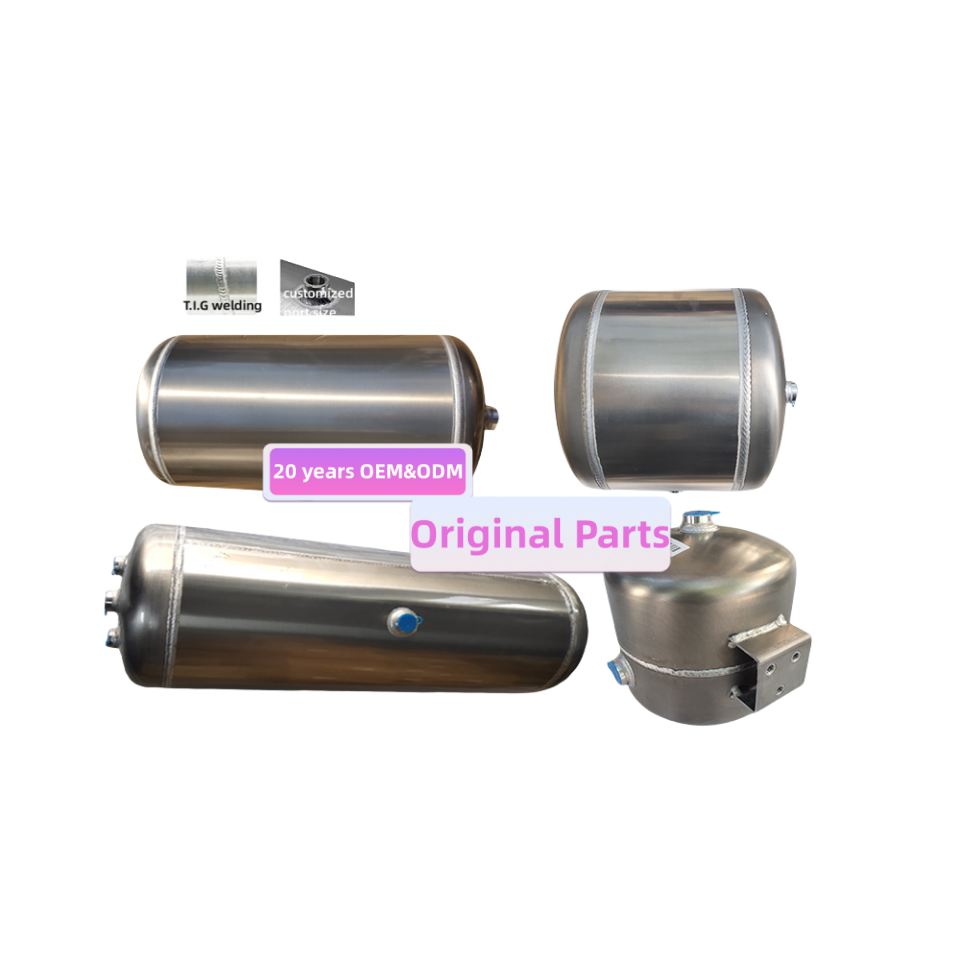 OEM Custom air Reservoir 8 Gallon 5 Gallon 3 Gallon Customized Aluminium Brake air tank for Truck Parts